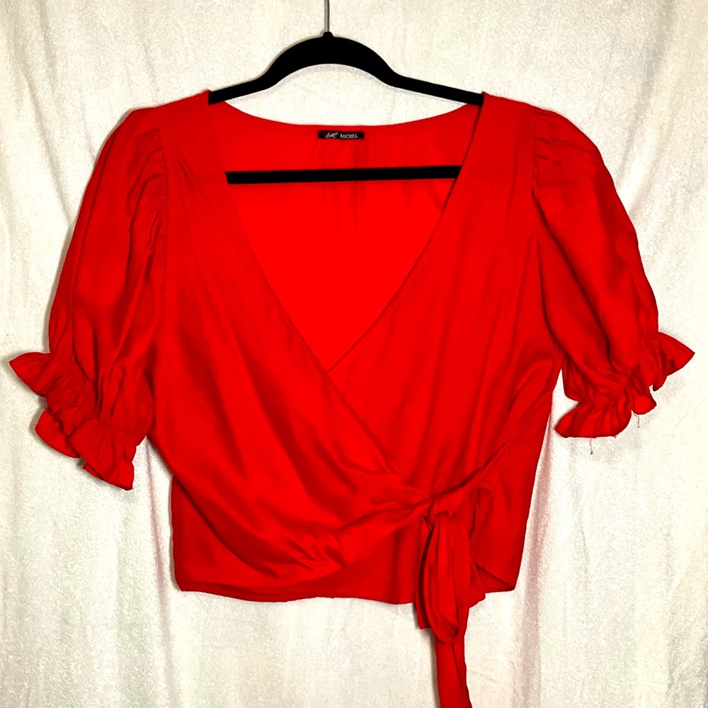 SAR MICHEL, Women Red Shirt, Sz: Medium